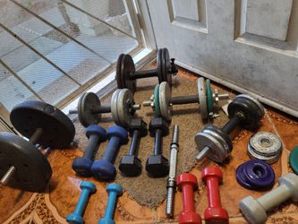 Pesaas para ejersicio.mas de  200 libras.por $119 obo