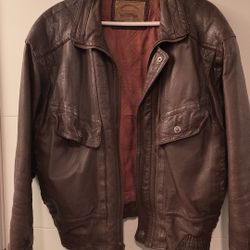 Leather Jacket Medium Size