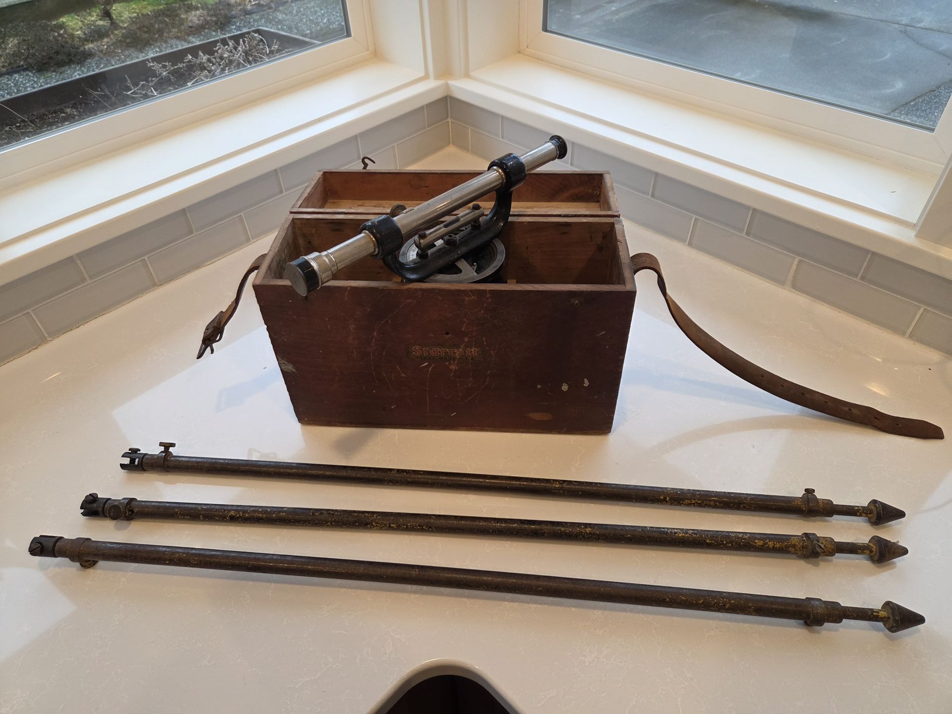 Vintage Starrett Transit Surveyor slight level