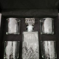 4 Piece Glassware Set with Decanter