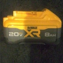 Dewalt 20V MAX XR, POWERPACK, 8AH Battery, "NEW"