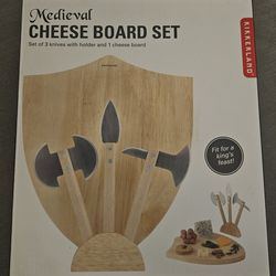 Medieval cheese board set
