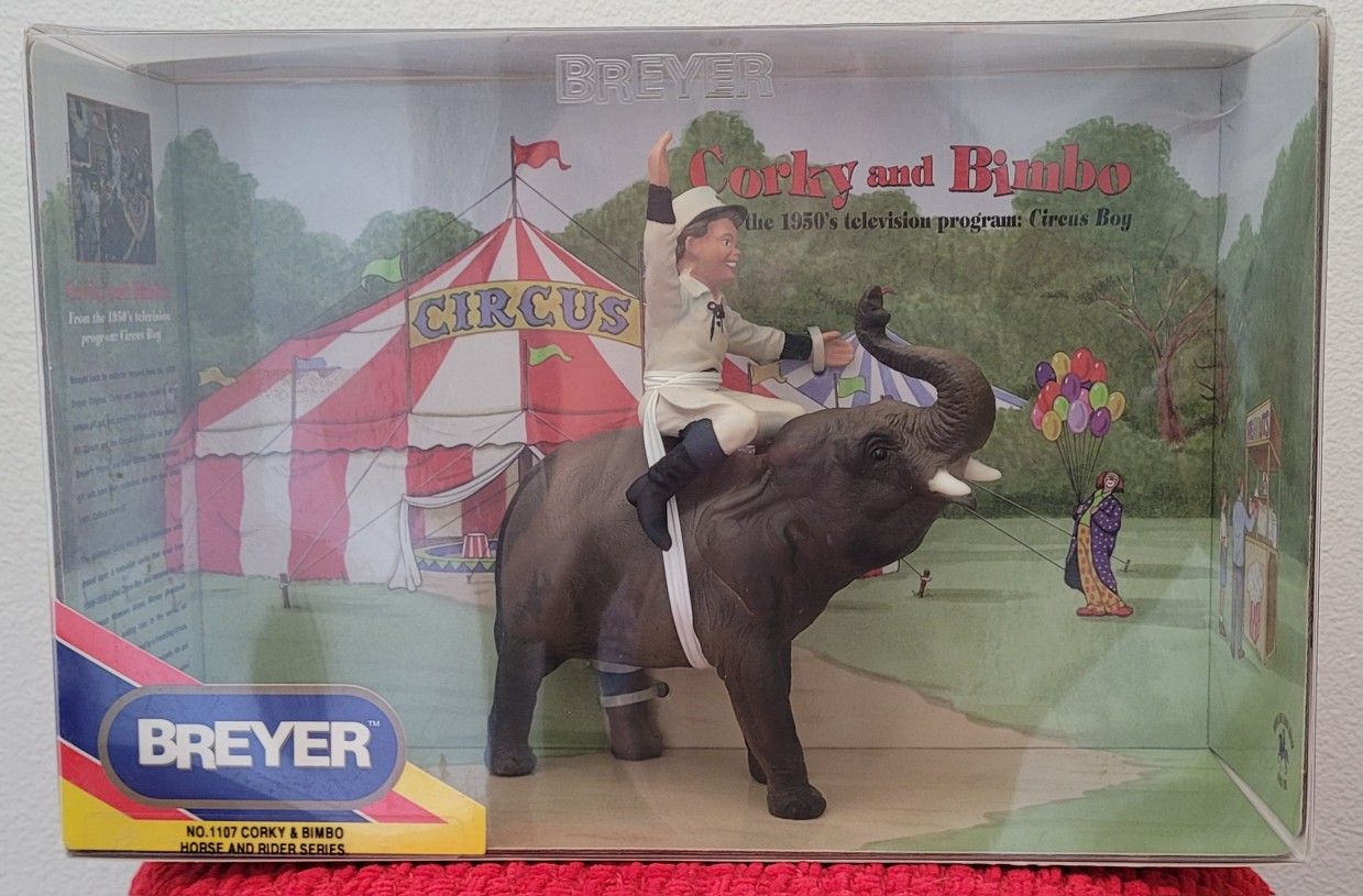 Breyer #1107 Corky & Bimbo Horse & Rider Series