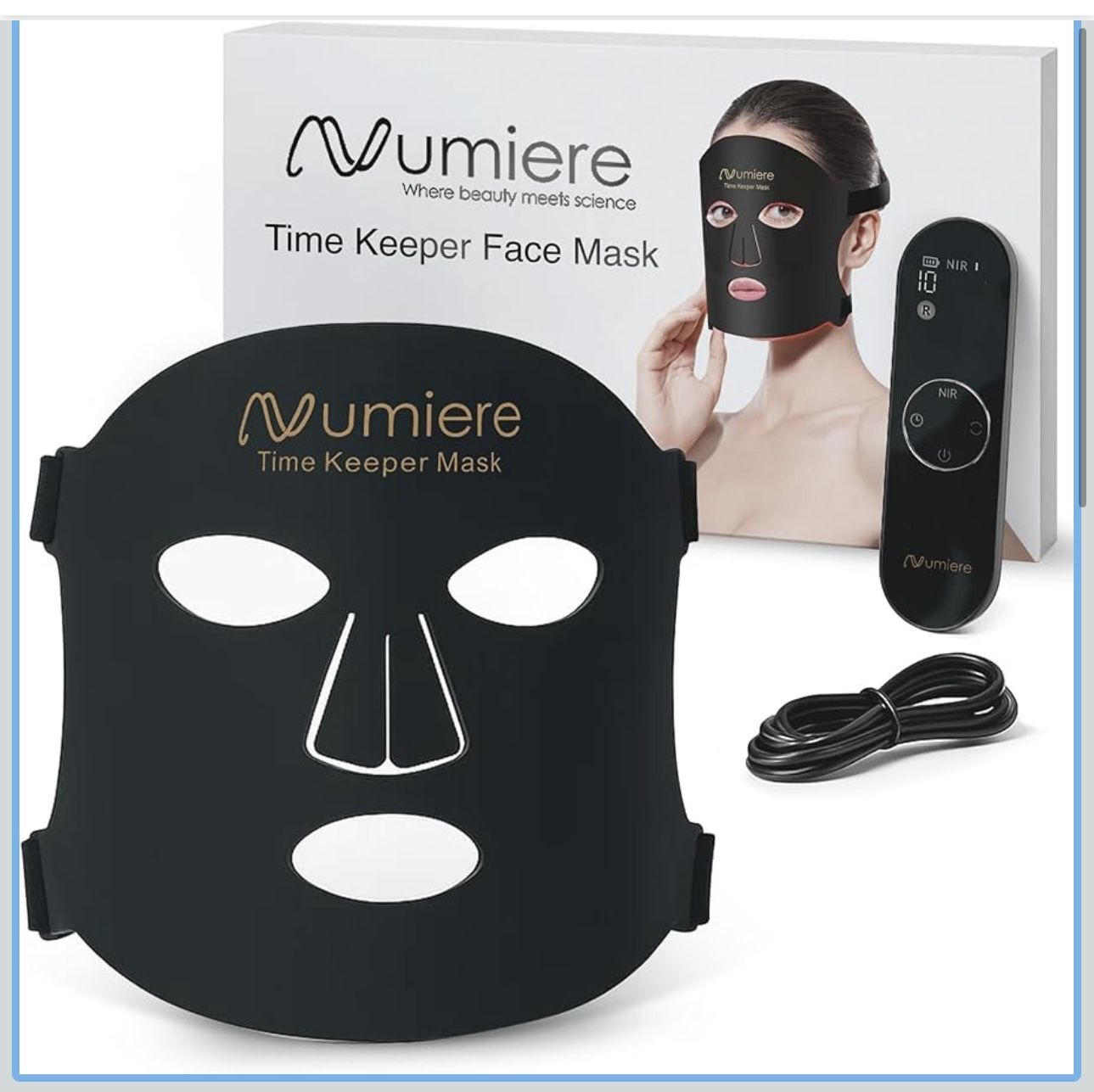 Numiere Anti-aging Wrinkle Reducing Red / Blue Light therapy LED Face Mask