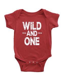 First Birthday Boy Outfit, Boy First Birthday Outfit, Wild and One Onesie, 5 color options