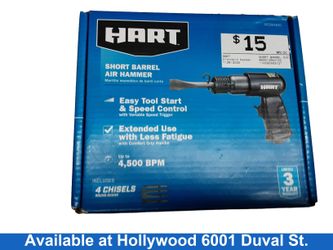 Hart Short Barrel Air Hammer Black Hand Hammer Tool