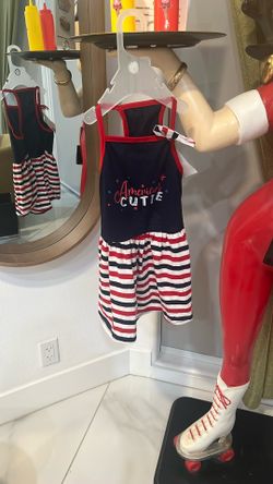 New Frisco 4th Of July Dog Dress Size Large