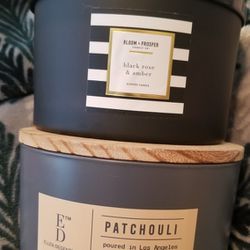 14 Oz. 3 Wick Candles, Brand New