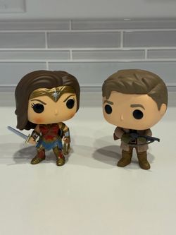 Wonder Woman & Steve Trevor Funko Pop Vinyl Figures Set