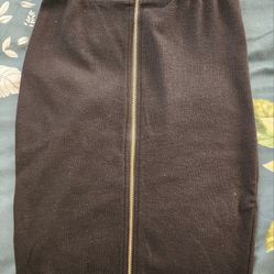 Zipper Pencil Skirt (Size M)