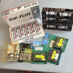 35 Top Flite  Golf Calls New Pkg Vintage W/ 4 New Pkg Spikes Abs Misc 