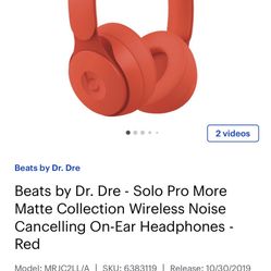 BEATS SOLO PRO- RED