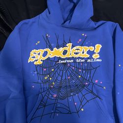 blue spider hoodie