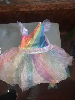 Rainbow princess costume