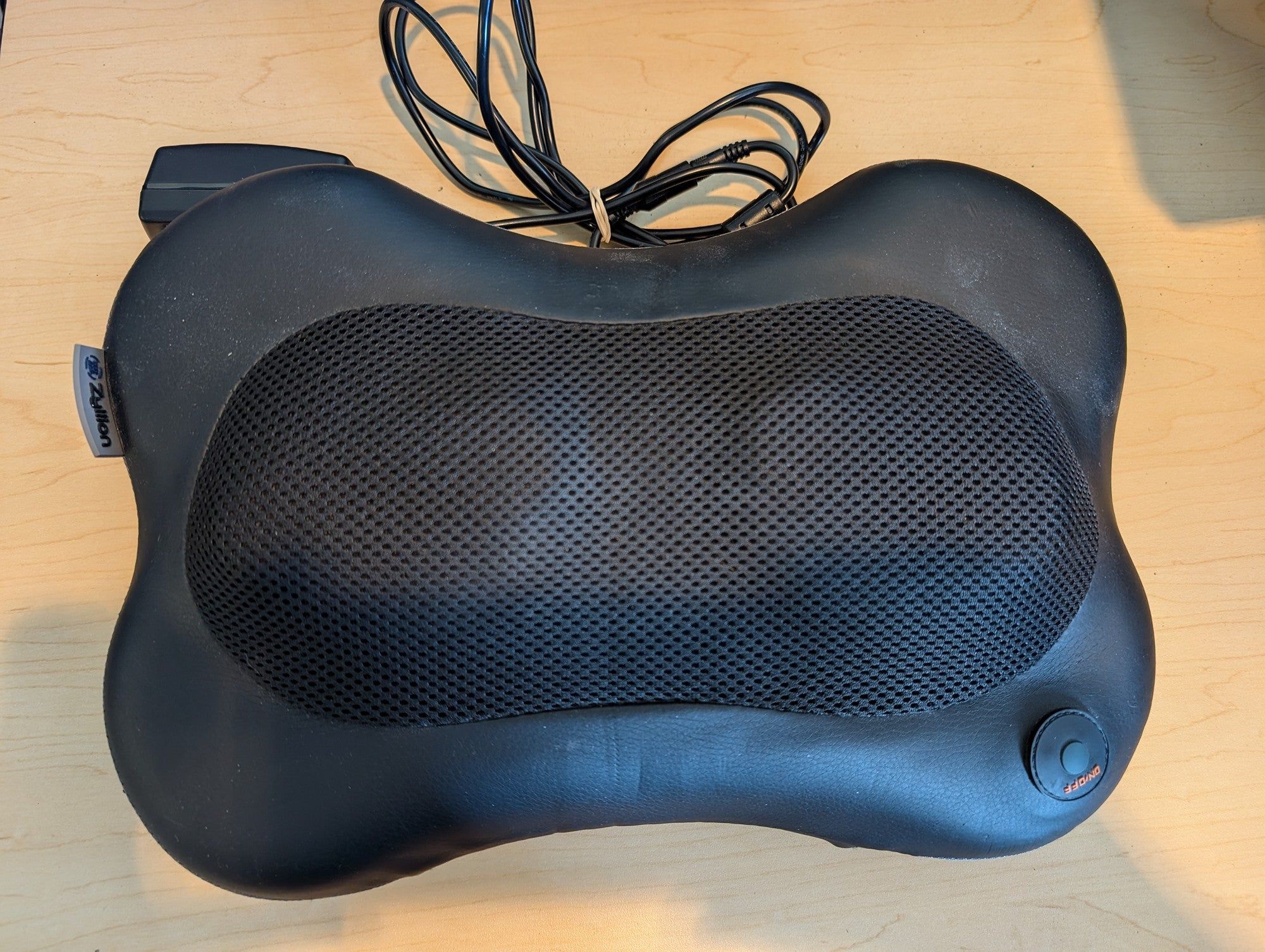 Zyllion Portable Shiatsu Massager Pillow for Neck Back Shoulder