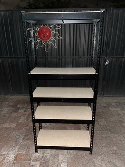 5-Tier Metal Storage Shelving Unit (61” H x 12” D x 27” W)