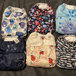 Cloth Diapers With Inserts Lot#12