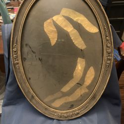Bubble Glass Oval Picture Frame 