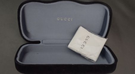 Gucci Black Velvet Eyeglass Case
