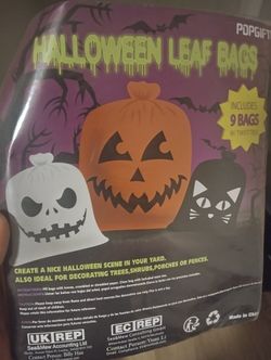 Never Ren Used Leaf Bags