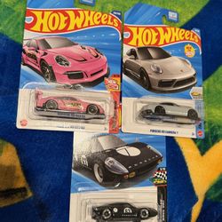 Hot Wheels Porsche Lot Of 3 