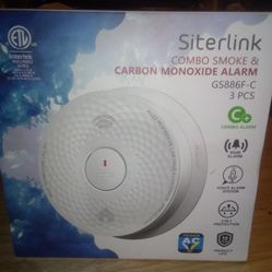 Siterlink Combo Smoke & Carbon Monoxide Alarm GS886F-C 3pack