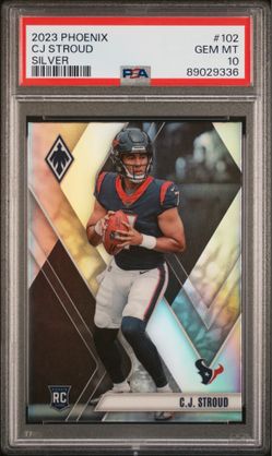 2023 Panini Phoenix Silver CJ Stroud RC Rookie Card #102 Texans Gem Mint PSA 10