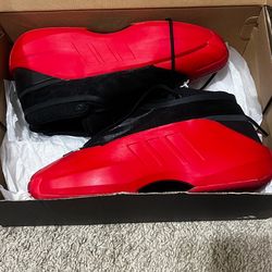 Adidas shoes! Red and black