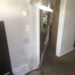 Adjustable Floor Lamp Aluminum Brushed Metal