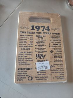 1974 Cutting Board $15