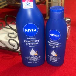Nivea Body Lotion. 16.9  & 8.4 oz  10 Both 