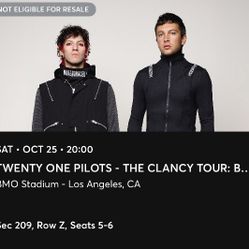 21 Pilots Tickets Saturday 10/25 