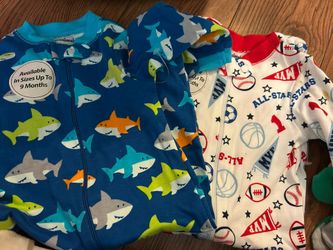 Baby Footed Pajamas 3-6 And 6-9 New