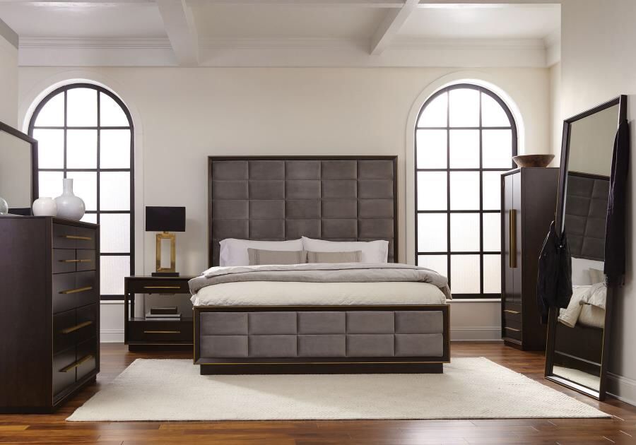 4 Piece Bedroom Set Include Queen Bed, Dresser, Mirror, 1 Nightstand…Optional Chest and sizes can be added