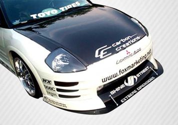 Blemished Universal Carbon Creations Middle Splitter Front Lip Under Spoiler Air Dam - 1 Piece