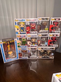 Marvel and DC Funko pops