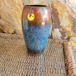 Brown/blue Ceramic Vase