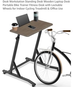 Indoor Cycling Desk Height Adjustable Bike Desk Workstation Standing (m31)