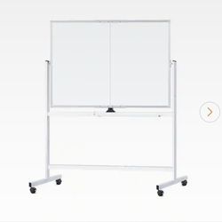 maxtek
Rolling Bulletin Boards, 48x36 White Board with Stands, Big Double-Sided White Board Dry Erase on Wheels
