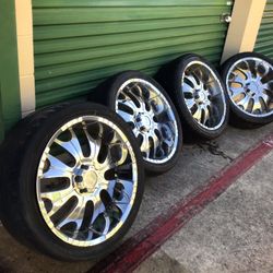 24” 6 Lug ICE Rims & Tires