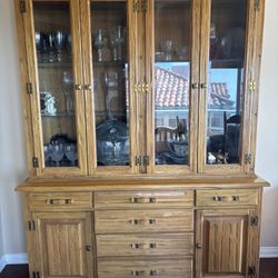Wood China Cabinet 