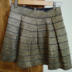 Gold Holiday Skirt (L)