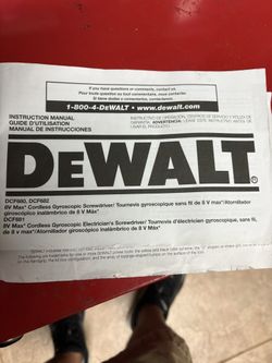 Dewalt G 8V MAX gyroscopic electric screwdriver