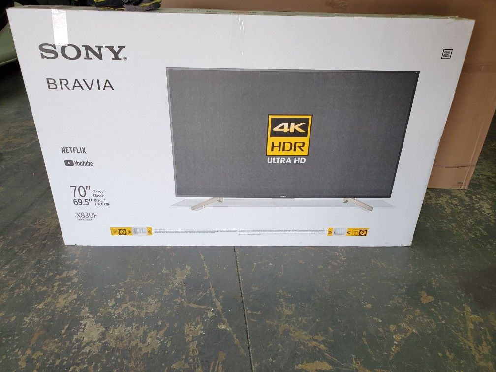 70" Sony X830F Android Smart TV