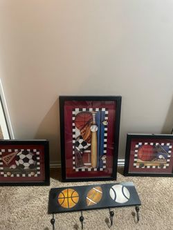 Boys room pictures/hanger