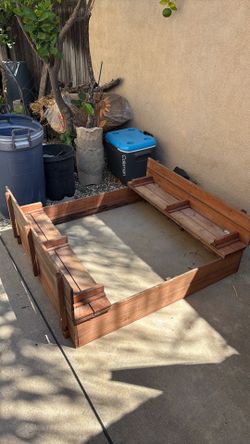 Used sand box and sand