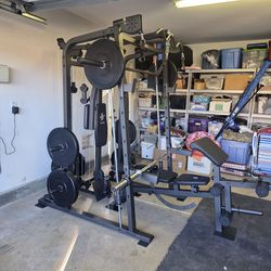 Smith Machine 2001 | Multi-Use Adj Bench | Gym Equipment | Fitness | Squat Rack | Excercise |🔴WEIGHTS AND BARBELL SOLD SEPARATELY 🔴 FREE DELIVERY 🚚