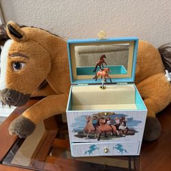Spirit - Stuffed Horse & Musical Jewelry Box 