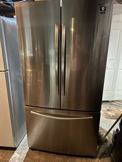 Gray samsung fridge