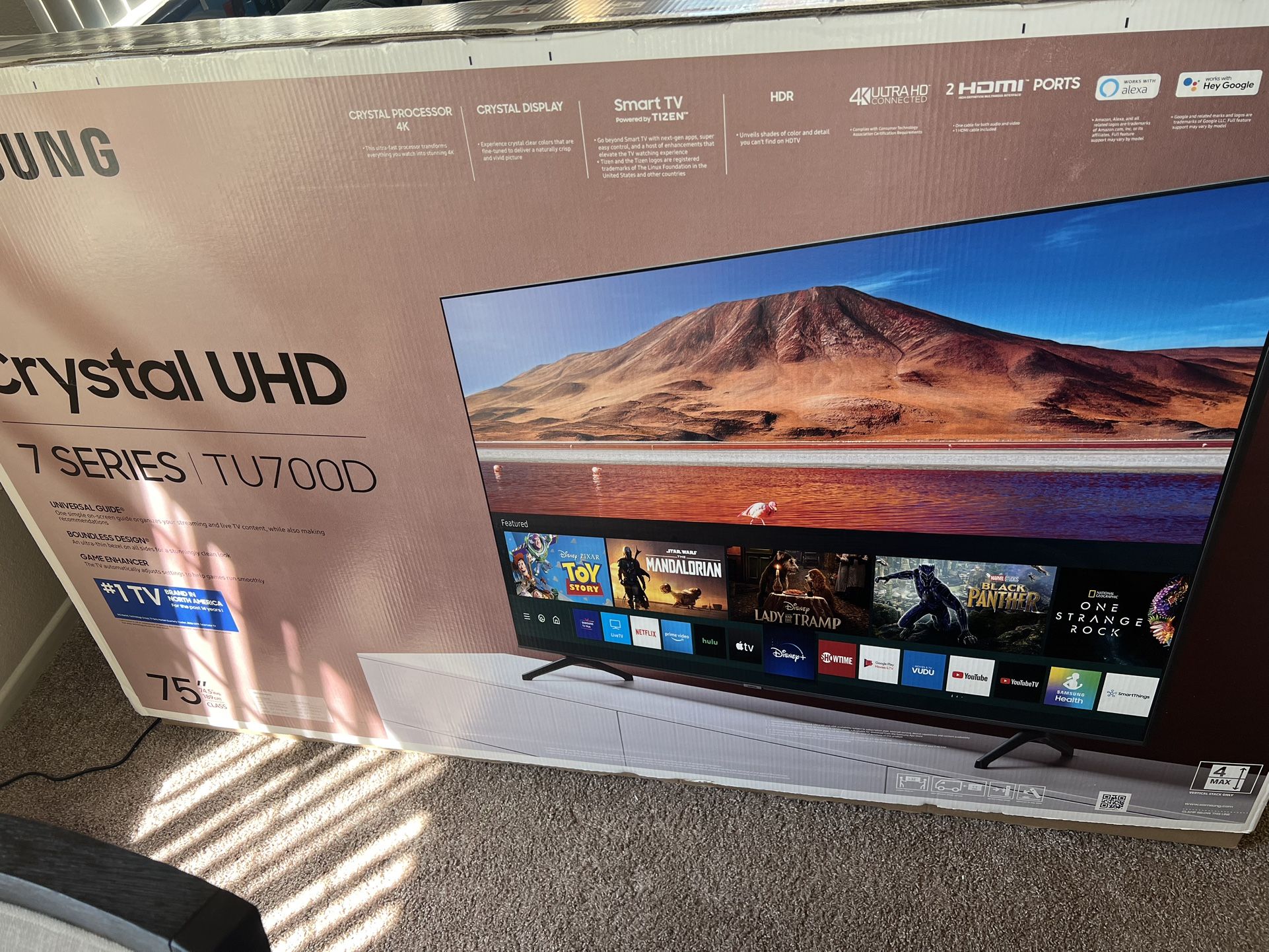 Samsung 75" Crystal UHD 7 Series TU700D